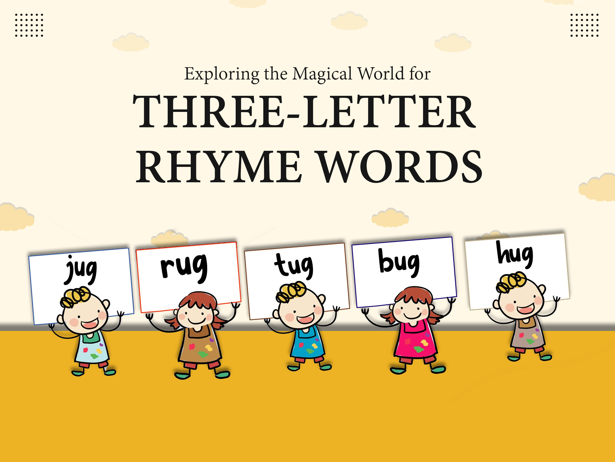 three-letter rhyme words posters