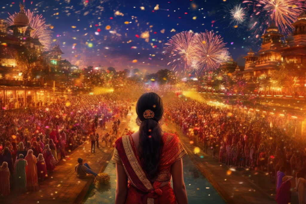 Diwali celebration illustration Diwali celebration illustration